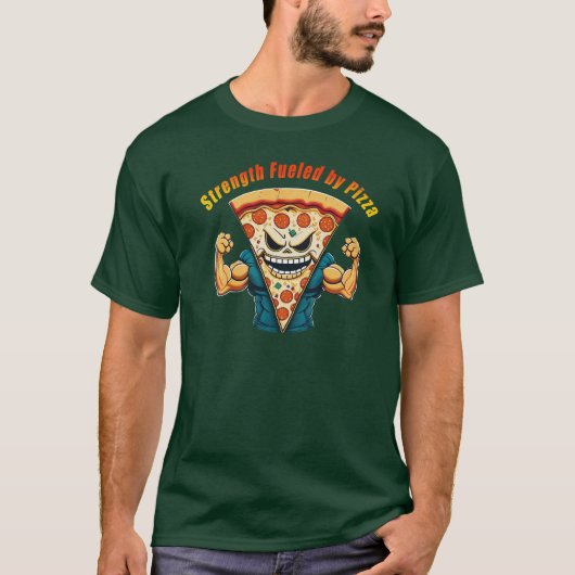 Gevoed door smaak (Pizza Powerhouse) T-shirt (Voorkant)