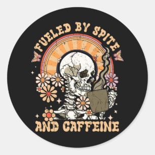 gevoed door spite cafeïne skelet Hallowee Ronde Sticker