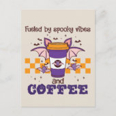Gevoed door Spooky Vibes en Koffie Briefkaart (Voorkant)