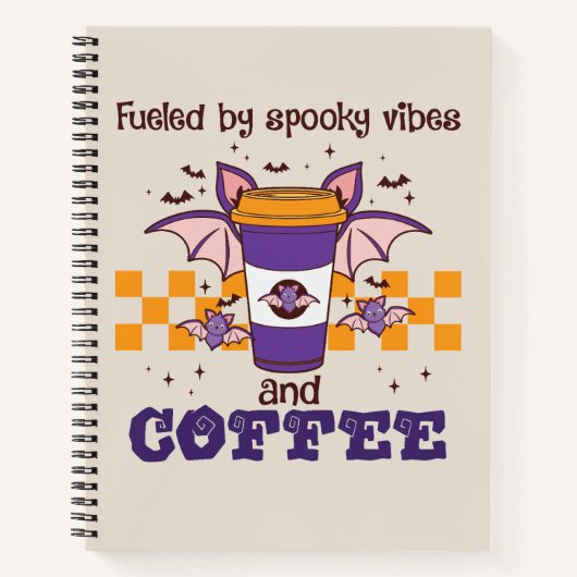 Gevoed door Spooky Vibes en Koffie Notitieboek (Voorkant)