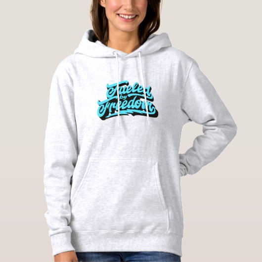 Gevoed door vrijheid | Casual hoodie (Voorkant)