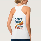 Gevoed door vuur tanktop (Achterkant)