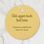 Gevoegde Pretzels - Bind de Knoop Gekoppelde Brood Bedankjes Labels (Achterkant)