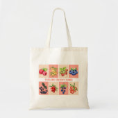  GEVOEL BERRY GOED Aardbeien Tote Bag (Voorkant)