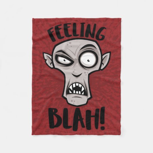 Gevoel Bla Nosferatu Vampier Fleece Deken (Voorkant)
