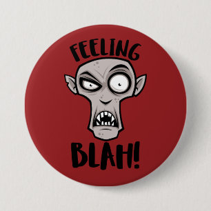 Gevoel Bla Nosferatu Vampier Ronde Button 7,6 Cm