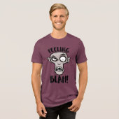 Gevoel Bla Nosferatu Vampier Tri-Blend Shirt (Voorkant volledig)