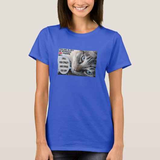 Gevoel Blauw (donker) T-shirt (Voorkant)