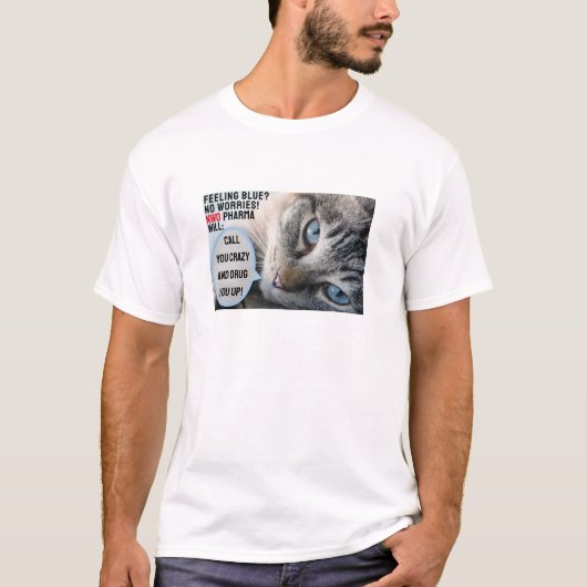 Gevoel Blauw (licht) T-shirt (Voorkant)