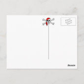 Gevoel 'een beetje Outerbanxious Pirate OBX NC Bea Briefkaart (Achterkant)