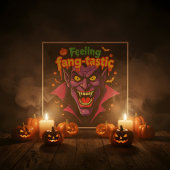 Gevoel Fang Tastic Halloween Vampire Design Perfect Poster