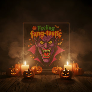 Gevoel Fang Tastic Halloween Vampire Design Perfect Poster
