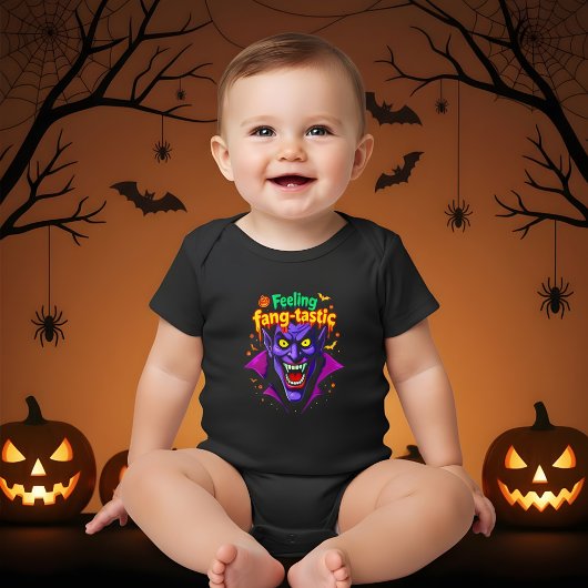 Gevoel Fang Tastic Halloween Vampire Design Romper