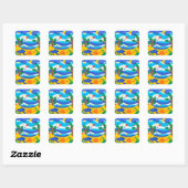 Gevoel Gezelligheid Vierkante Sticker (Vel)