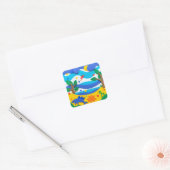 Gevoel Gezelligheid Vierkante Sticker (Envelop)