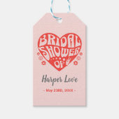 Gevoel Groovy Retro Vrijgezellenfeest Gift Label Cadeaulabel (Voorkant)