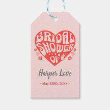 Gevoel Groovy Retro Vrijgezellenfeest Gift Label