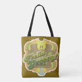 Gevoel Groovy Seventies Style Disco Art Fun Tote Bag (Achterkant)