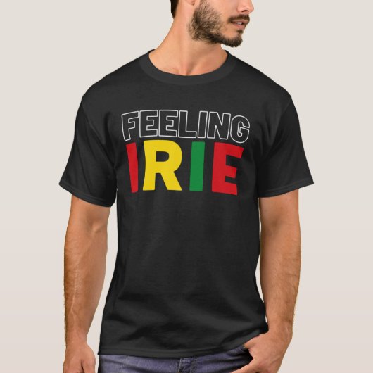 Gevoel Irie Rastafari Kleding Jamaica Souvenir R T-shirt (Voorkant)