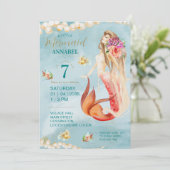  gevoel Mermaid Party Kraft Kaart (Staand voorkant)