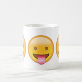 Gevoel met tongen uit Tongue Emoji Koffiemok (Center)