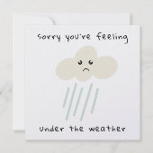 Gevoel onder het weer wordt snel goed Kaart (Voorkant)
