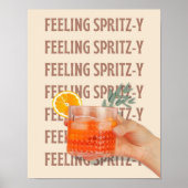 Gevoel Spritzy Bar Cart Poster (Voorkant)