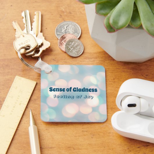 Gevoel van blijdschap, gevoel van blijdschap Acryl Sleutelhanger (Bureau)