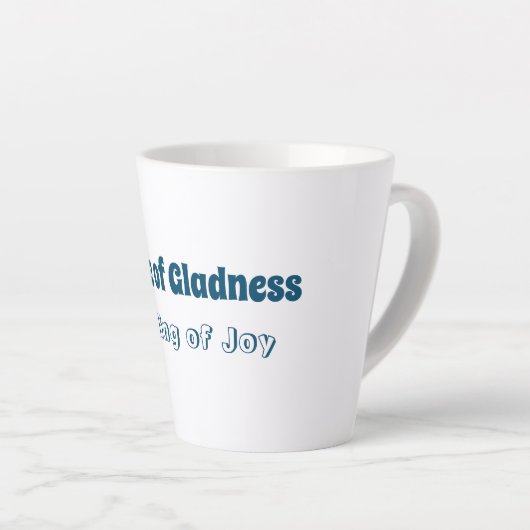 Gevoel van blijdschap, gevoel van blijdschap Latte Latte Mok (Rechterhoek)