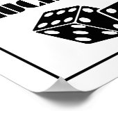 Gevoel van geluk, gelukkig meisje, gelukkigste mei poster (Hoek)