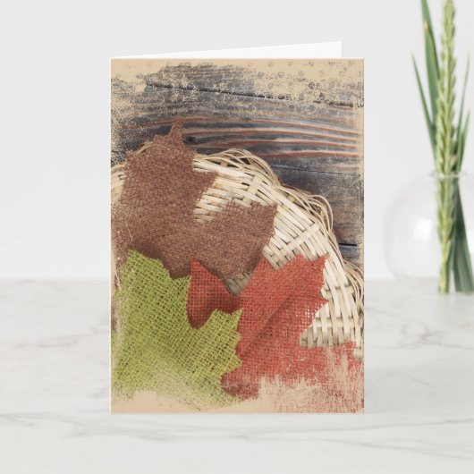 Gevoel van Herfst wenskaart Bedankkaart (Voorkant)