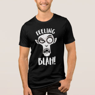 Gevoel van Niks Nosferatu Vampier in het Wit Tri-Blend Shirt