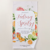 Gevoel van spritueel | Citrus Bachelorette weekend Strandlaken (Voorkant)