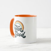  gevoel voor goede regenboog mok (Voorkant links)