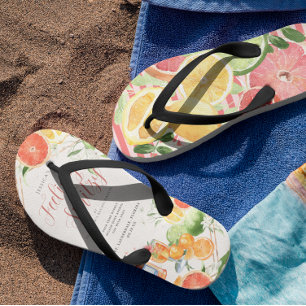 Gevoel voor Spritzy Citrus vrijgezellenweekend Teenslippers