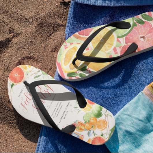 Gevoel voor Spritzy | Citrus vrijgezellenweekend Teenslippers