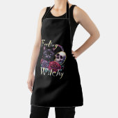 Gevoel Witchy Black Cat Classic T-shirt Schort (Insitu)