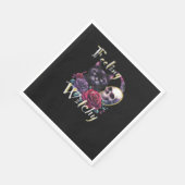 Gevoel Witchy Black Cat Classic T-shirt Servet (Hoek)