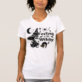 Gevoel Witchy grappige Halloween heks T-shirt (Voorkant)
