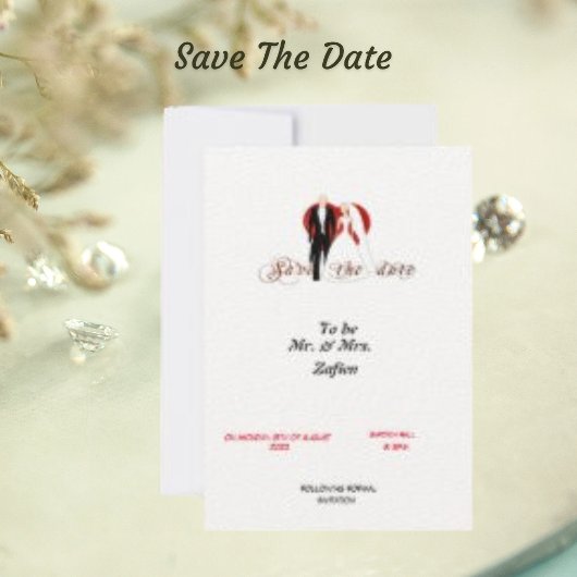 Gevoeld Wit Papier Hart & Koppel Bewaar De Datum K Save The Date