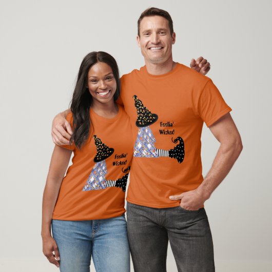 Gevoelende goddeloze heks t-shirt (Unisex)