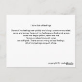 gevoelens briefkaart (Achterkant)