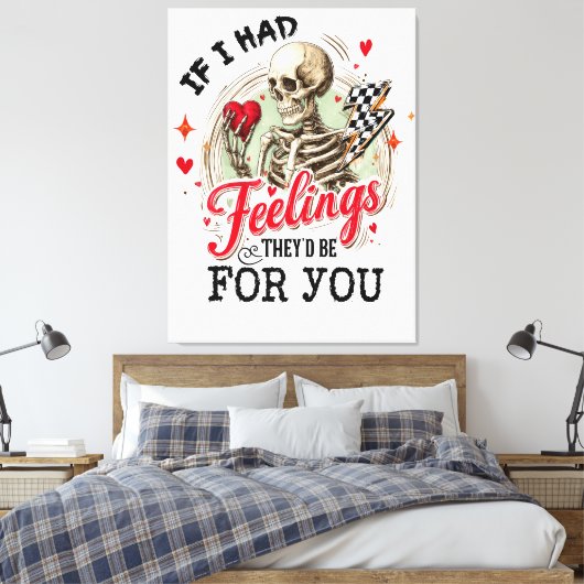 Gevoelens Canvas Afdruk (Insitu (Slaapkamer))