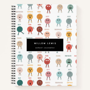 Gevoelens Emoties Gezichten Grafiek School Counsel Notitieboek