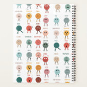 Gevoelens Emoties Gezichten Grafiek School Counsel Planner (Achterkant)