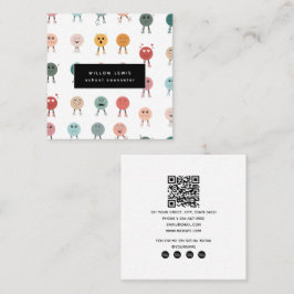 Gevoelens Emoties Gezichten Grafiek School Counsel Vierkante Visitekaartje