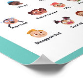 Gevoelens en emoties School Onderwijs Leren Poster (Hoek)
