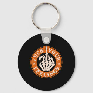 Gevoelens Halloween Skeleton Hand Middelvinger Sleutelhanger