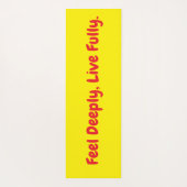 gevoelens is yogamat (Achterkant)
