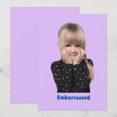 gevoelens van kinderen bedankkaart (Voorkant / Achterkant)